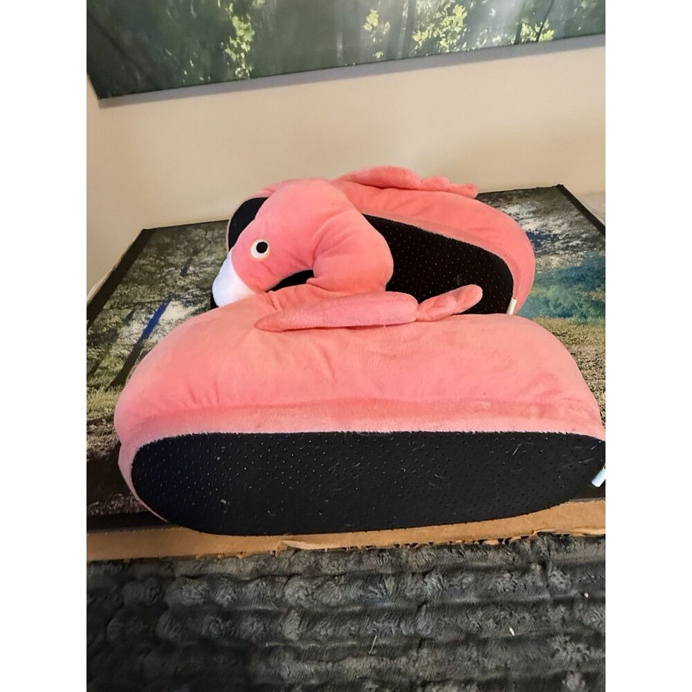 Happy Feet Flamingo Slippers XXLG - Picture 2 of 6